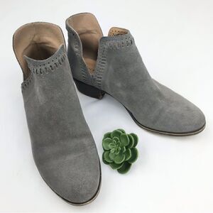 Lucky Brand Bustina Suede Gray Bootie